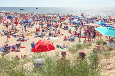 Crowded Beach