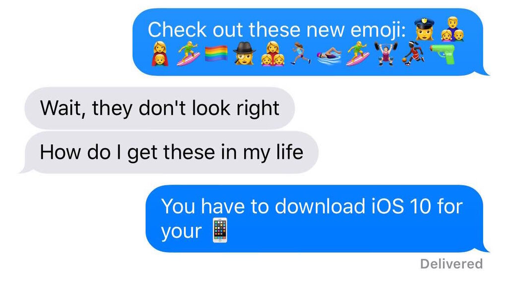 Apple Releases iOS 10 with Dozens of New Emoji Characters - Thrillist