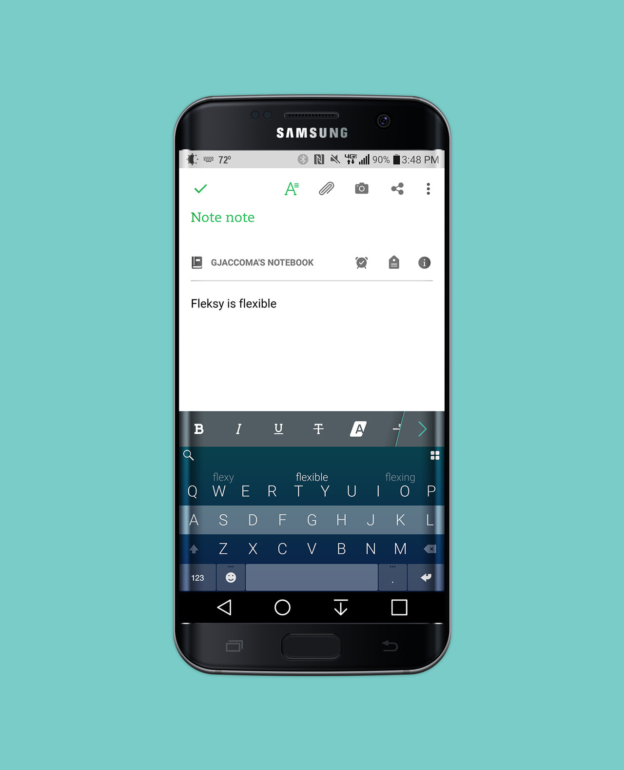 Fleksy Android keyboard