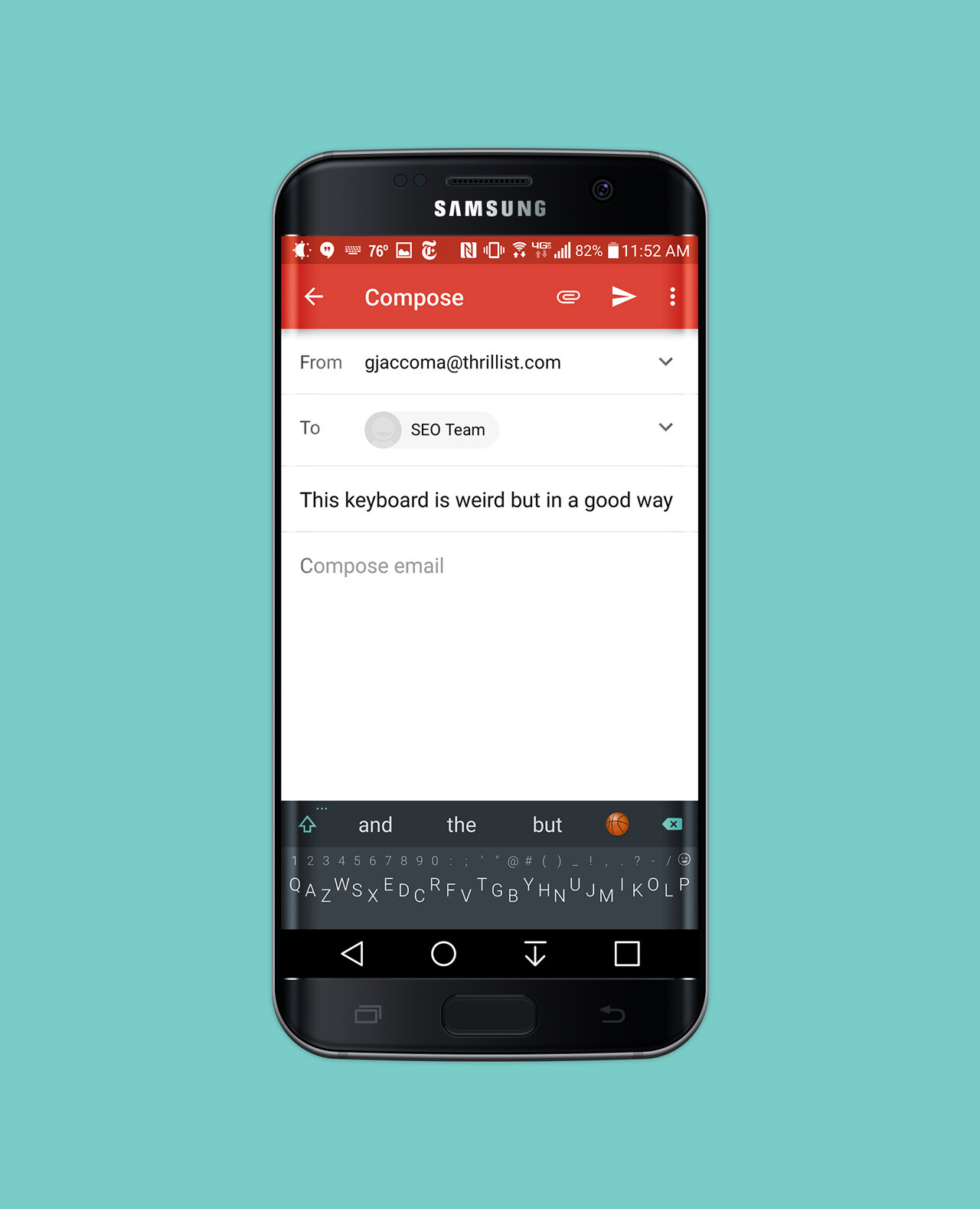 Minuum Android keyboard