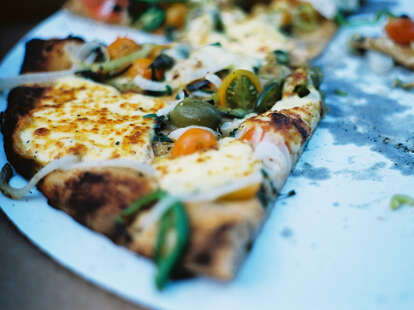 Wood fired pizza and vegan options at Engfer in Santa Cruz CA