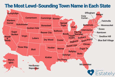Lewdest Town Names in America