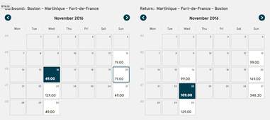 Cheap flights to Martinique