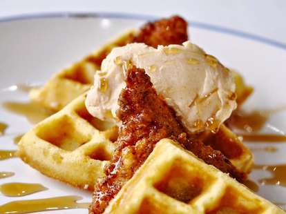 chicken and waffles