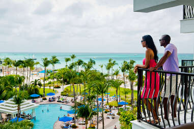 Aruba hotel room with view