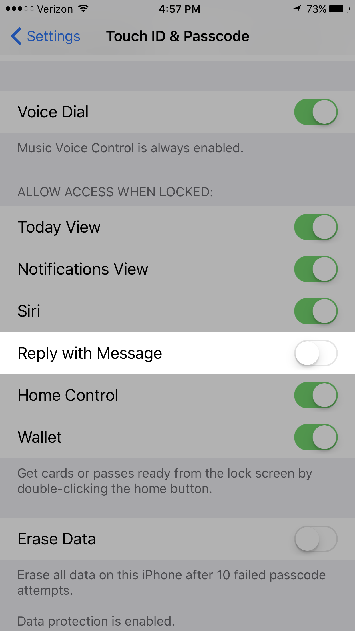 ios 10 settings menu