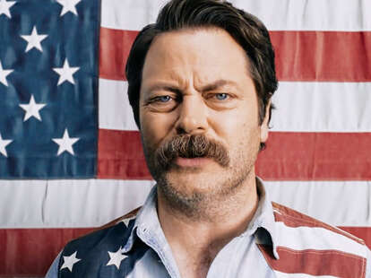 Nick offerman hotsell american flag shirt