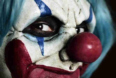 creepy scary clown