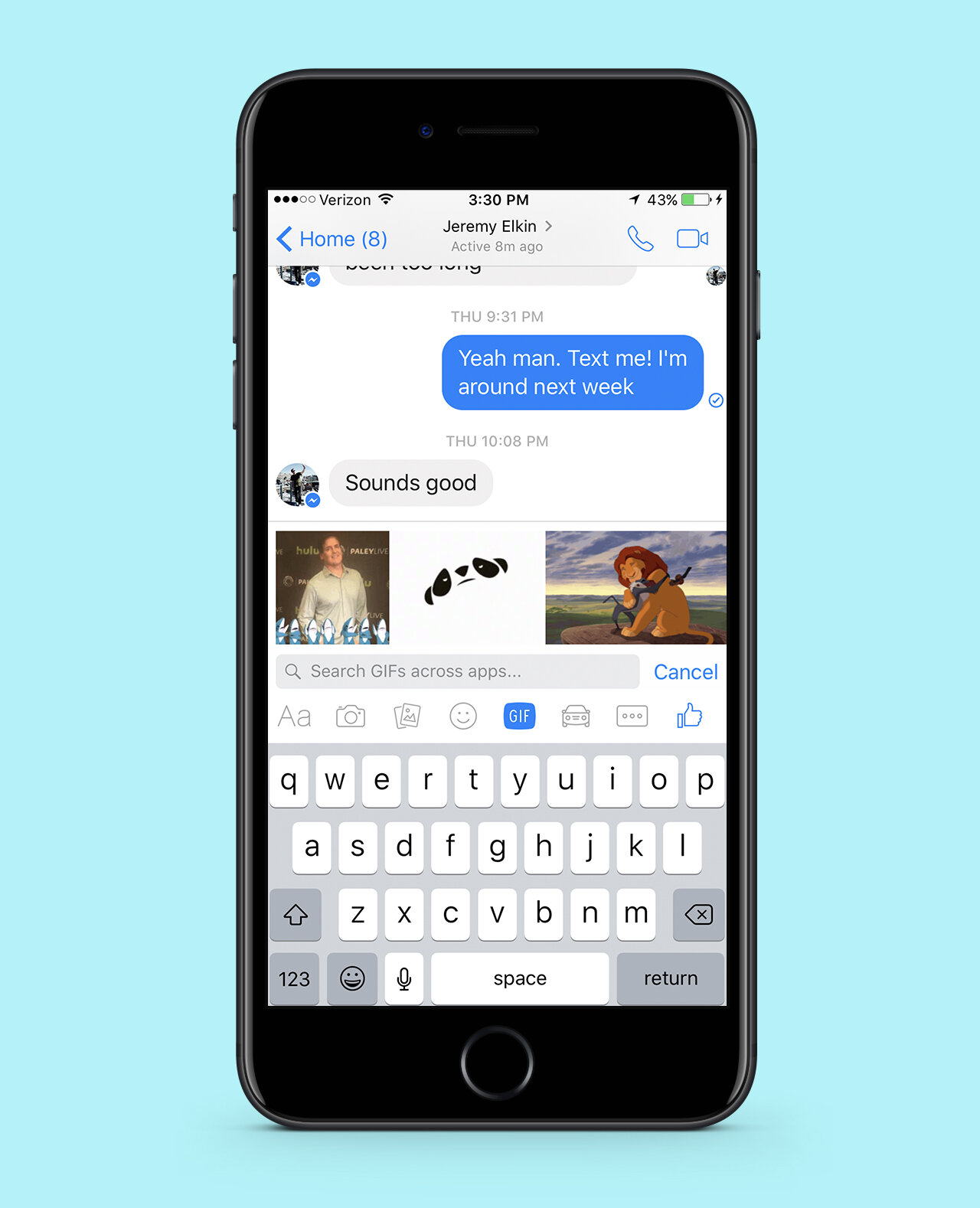 facebook messenger in iphone