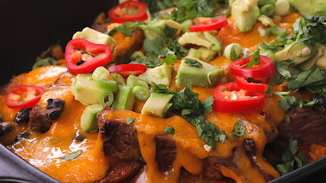 GameChanging Steak and Potato Nachos Thrillist