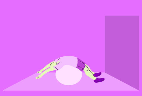 Stability Ball-Assisted Backbend