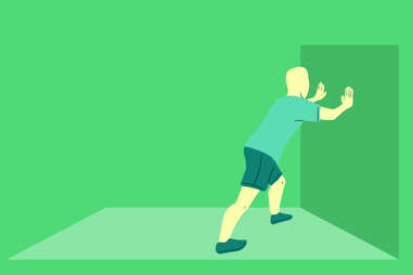 Wall Assisted Calf Stretch