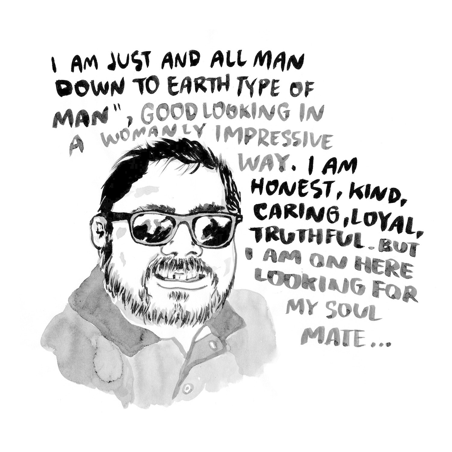 Illustration of Tinder match