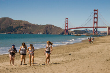 warm weather on beach