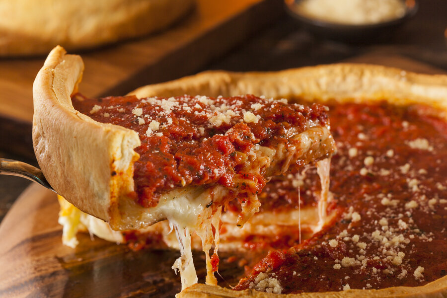 Deep Dish Chicago Style Pizza - Damn Delicious