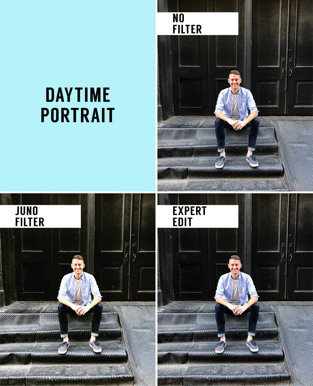 Instagram filter photo editing