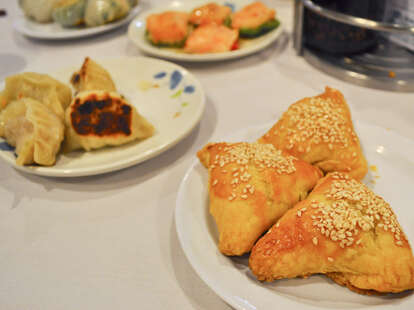 Chinese food dumplings buns