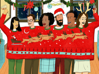 Big holiday party sweater