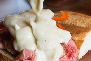 Lamb Cheesesteak Sandwich from Side Door