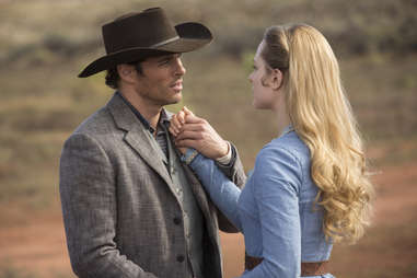 james marsden and evan rachel wood on westworld hbo