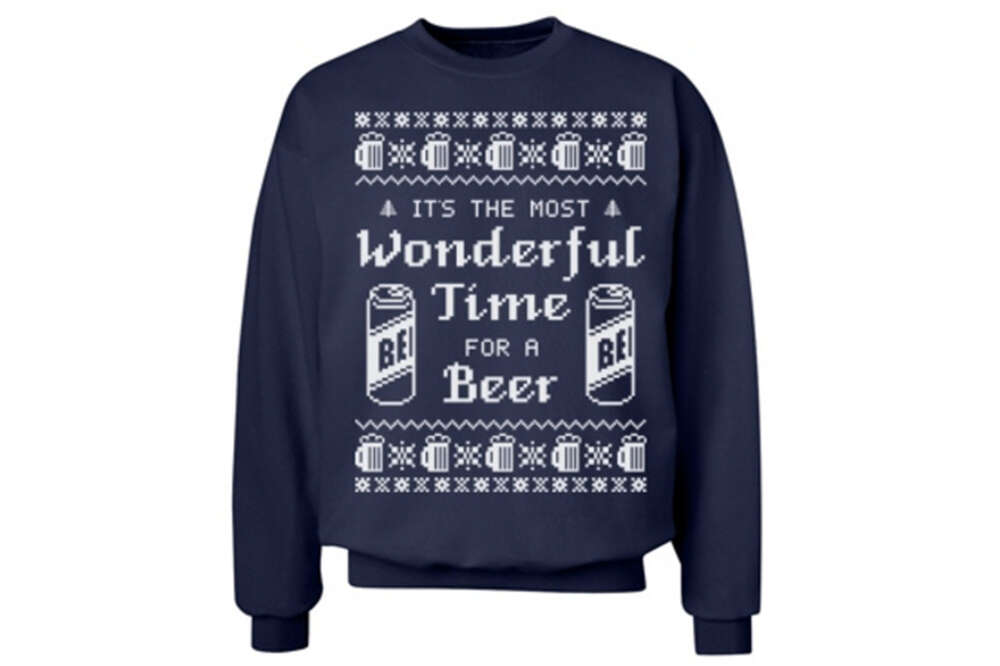 Alcohol christmas outlet sweater