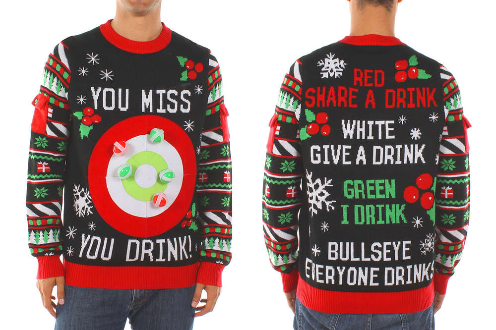 Ugly sweater drinking sales game