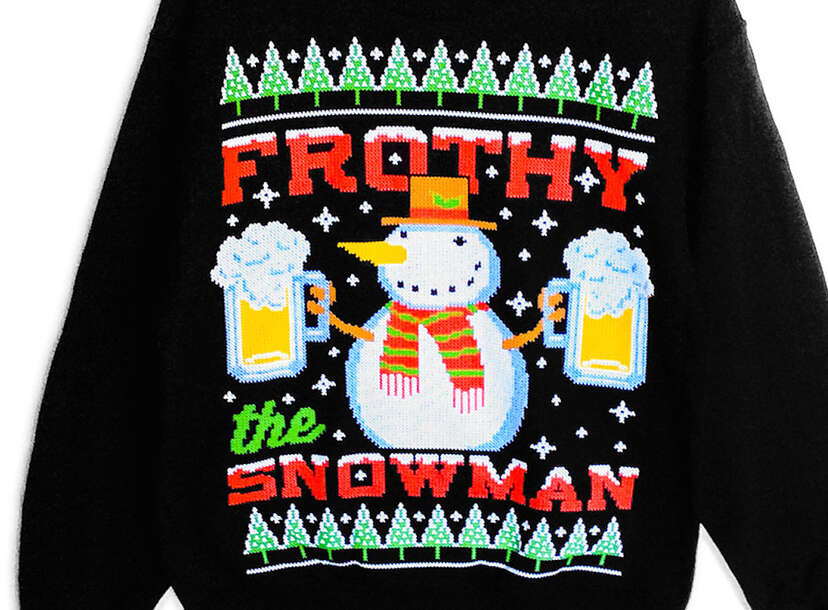 Alcohol christmas sweater cheap