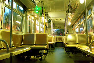 Empty Muni Bus