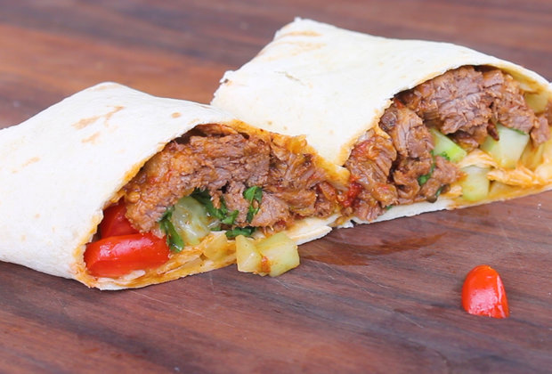 Slow Down and Grill up These Barbacoa Beef Wraps