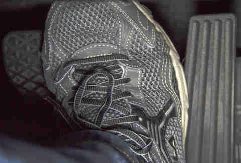 footwear while driving