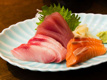 raw Japanese sushi sashimi