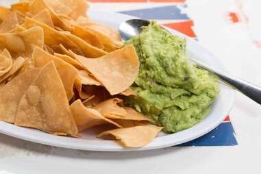 guacamole and chips