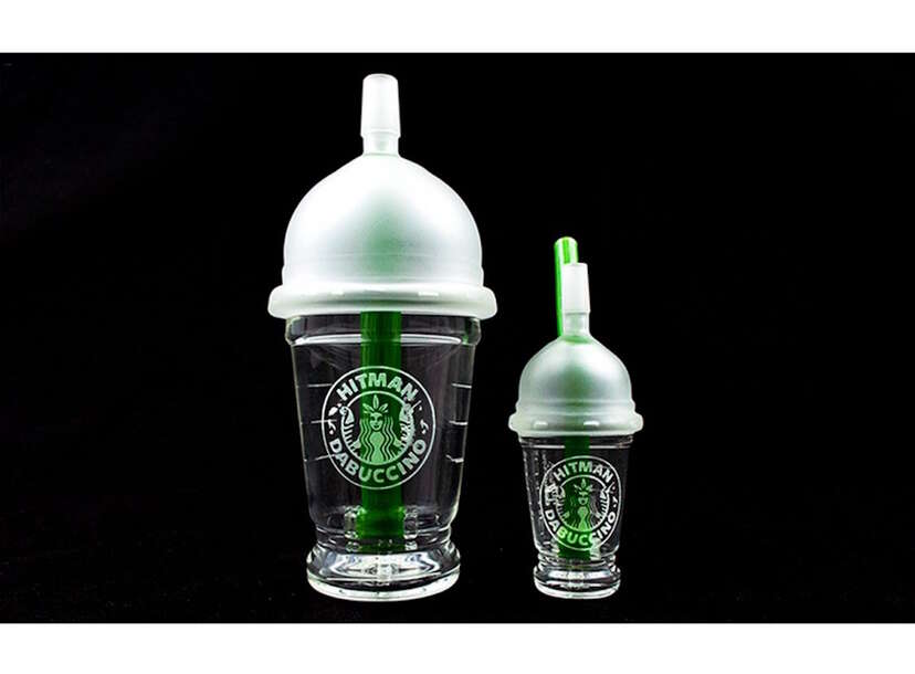 Starbucks China Enjoy Frappuccino Glass Straw Cup