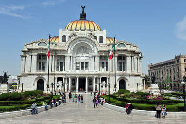 The Fine Arts Palace in Mexico City, Mexico