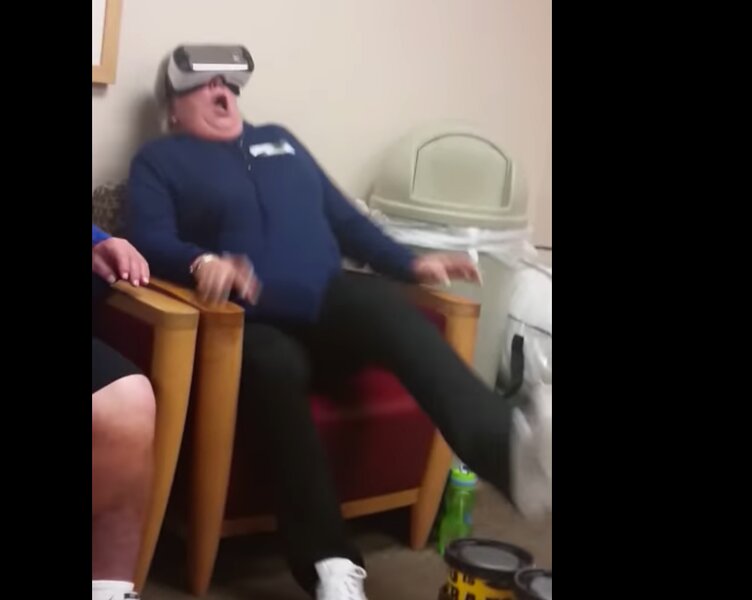 Mom Freaks Out On Virtual Reality Rollercoaster Thrillist