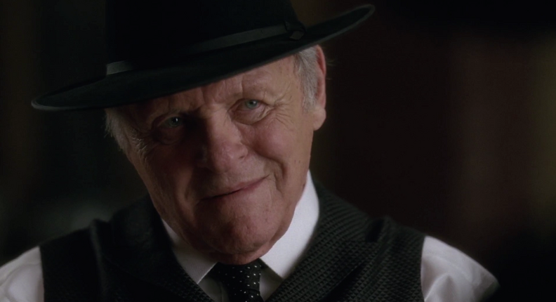 anthony hopkins westworld scene