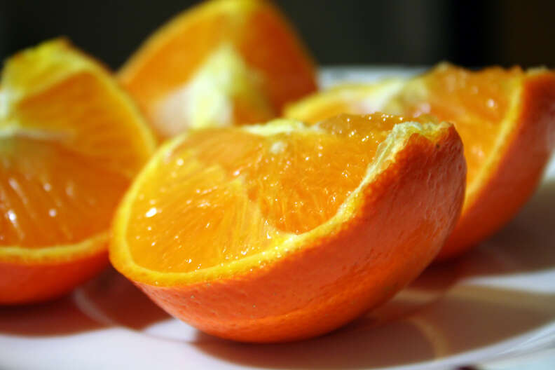 tangerine slices