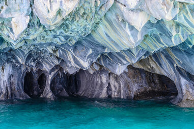 Marble Caves of lake General Carrera (Chile)