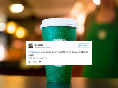 Crap, I forgot to get furious about the Starbucks holiday cup this