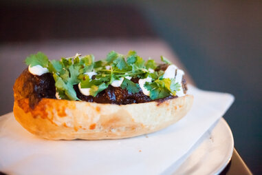 chorizo meatball sub