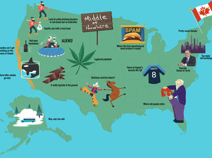 Map Of America And Hawaii Map of the United States of America According to Hawaii   Thrillist