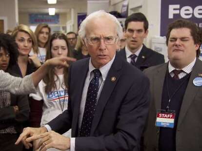 saturday night live larry david bernie sanders bern your enthusiasm