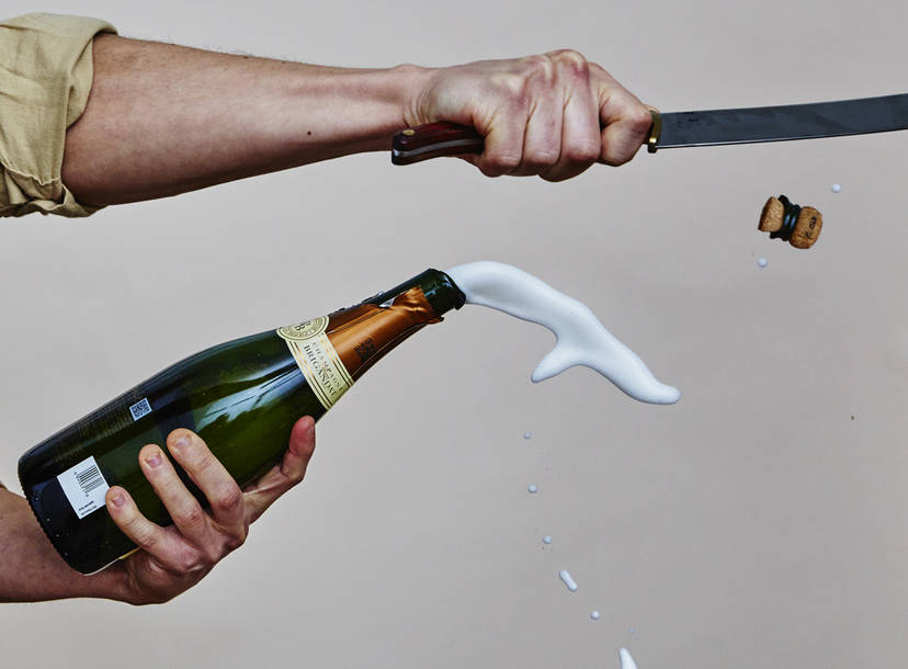 A Guide To Sabering Champagne With An Actual Champagne Saber Thrillist