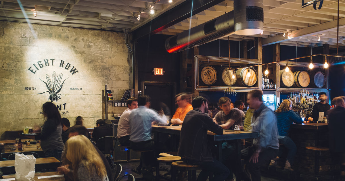 Eight Row Flint A Houston, TX Bar.