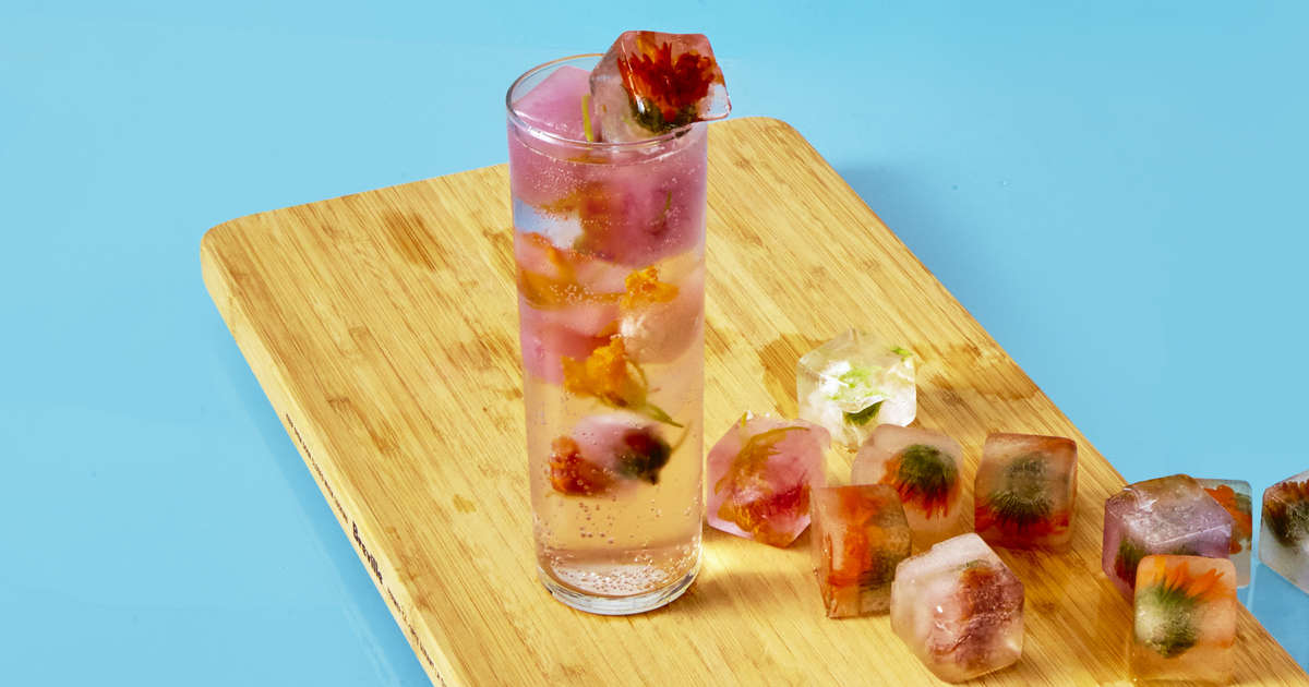 How to Freeze Flowers in Ice Cubes Thrillist