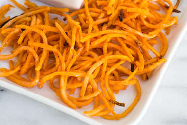 spiralized sweet potato fries