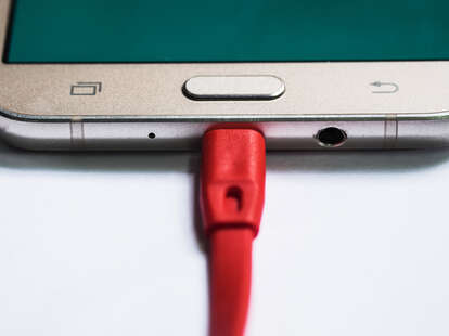 android charging close-up