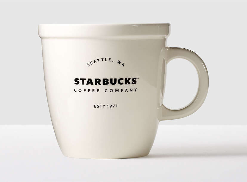 White Starbuck Coffee Mugs, Size: 28*17 Cm