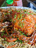General Tso's Turkey thanksgiving main course fusion tsos tso sweet glazed fried turkeys chow mein chinese