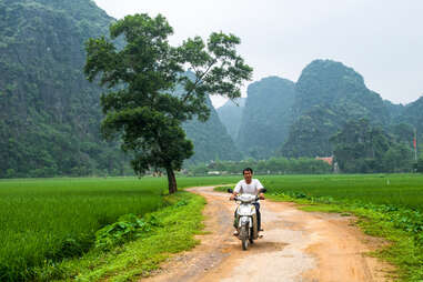 Village Tam Coc, Ninh Binh Province, North Vietnam